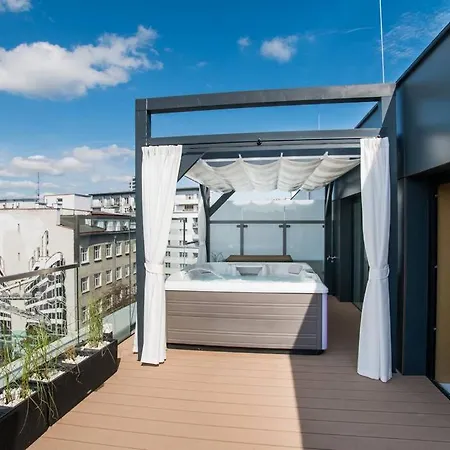 Ferienwohnung Luksusowy Penthouse Z Jacuzzi I Widokiem Na Morze Gdynia Exterior foto